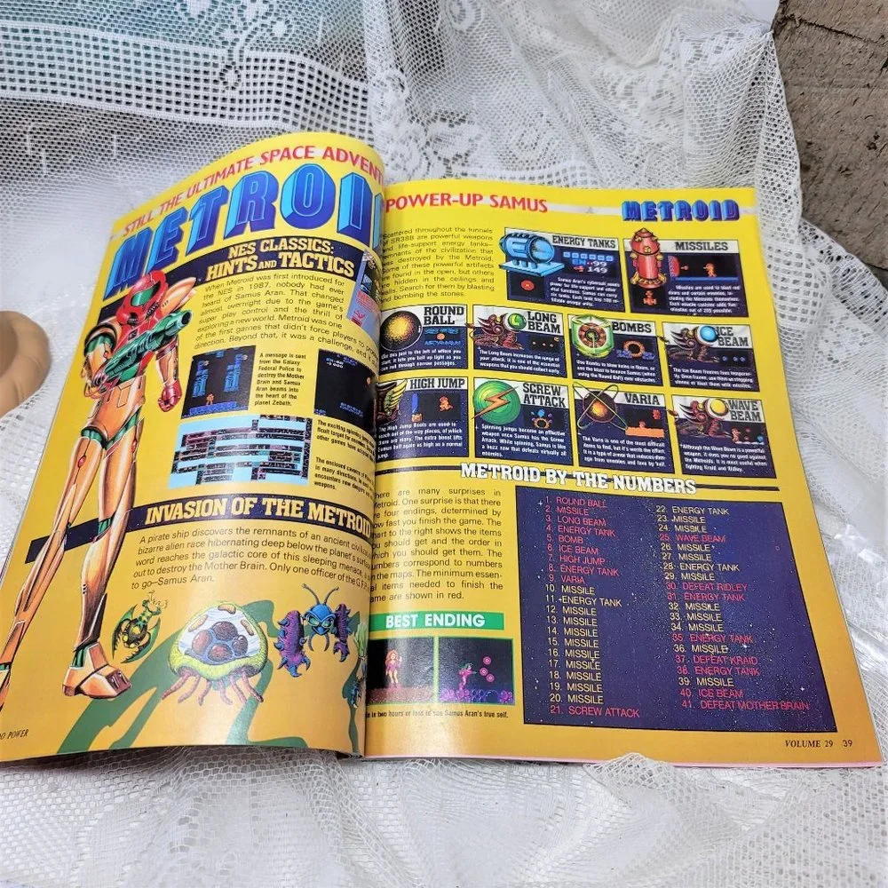 1991 Nintendo Power Magazine Vol. #29 October SNES Star Trek, Flintstones Poster